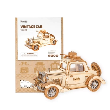 Klassisches 3D-Oldtimermodell aus Holz von Madness Toys