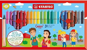 Definir 24 marcadores Cappi Stabilo