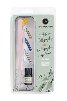 Conjunto de caligrafia oblíqua rosa manuscrito