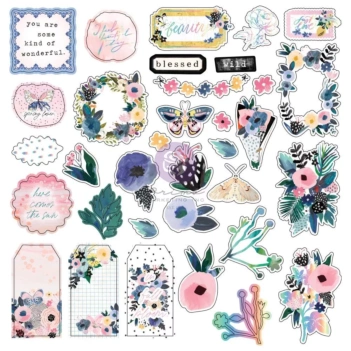 Die-Cuts, Cardstock, Ephemera, Elements, Spring, Abstract, Prima Marketing