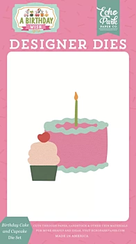Cake & Cupcake A Birthday Wish Girl Echo Park Die Cuts
