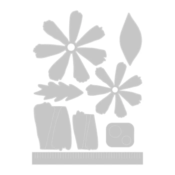 Matrice de découpe Thinlits Daisy Flower Mix par Jess Slack pour Sizzix