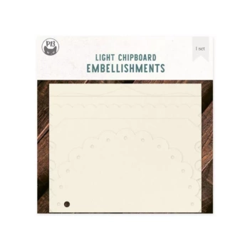 P13 Have Fun Set Chipboard Die-Cuts Light Basis Album Etiketten 