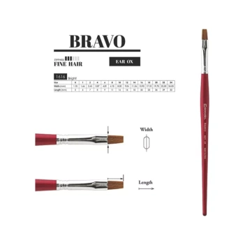 Pincel plano carrado Bravo 1616 Escoda