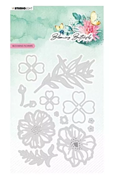 Studio Light Blooming Butterfly Stempelset Blumen