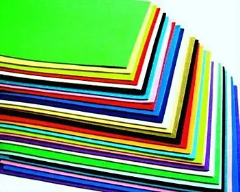 Pack of 10 Foamy-Eva Glue Assorted Sheets - 25.6 x 19.7 in
