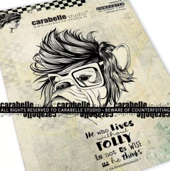 SUPER DEAL **40%** Carabelle With Folly Rubber Stamp A6