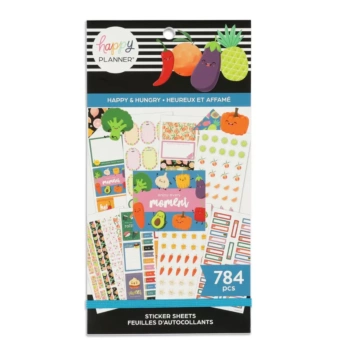 Super Pack Adesivos Happy & Hungry Food Happy Planner
