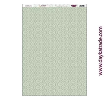 Fabric DTXM-2035 Pattern Geometric Background Green Blessings Dayka 33x70cm