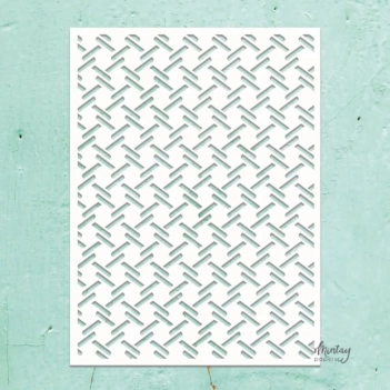 Plantilla de Stencil Kreativa Checkered Plate Mintay 15x20cm