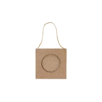 Marco mini redondo de papel maché para colgar Décopatch