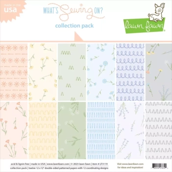 O que é costurar? Conjunto de scrapbooking Gramado Fawn 30x30cm