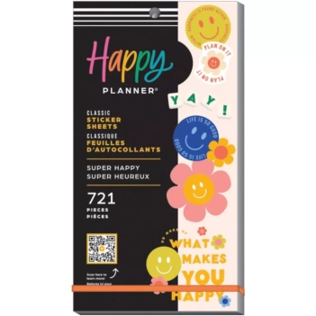 Super Pack Stickers Super Happy Classic Happy Planner