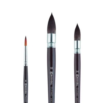 Set of 3 Watercolor Brushes Álvaro Castagnet 1478 Prado Escoda