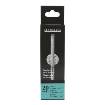 Sennelier Set 20 sortierte Zeichenkohlen Ø4-12mm 
