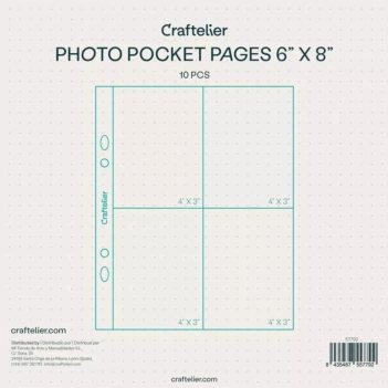 Craftelier Basics Albumhoezen 4 Vakken (nieuw ontwerp) 6"x8" 