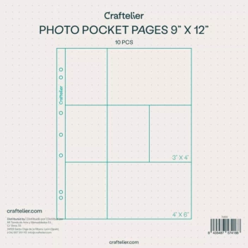 Craftelier Basics Albumhoezen B met 7 Vakken 9"x12"