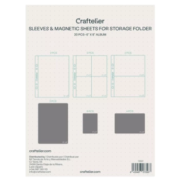 Craftelier Sleeves and Magnetic Sheets for Storage Folder
