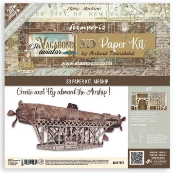 Stamperia Sir Vagabond Aviator 3D Paper Kit