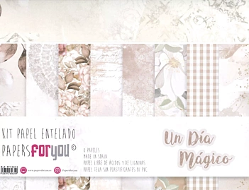 Kit 8 stoffen papieren A Magical Day Nña PapersforYou 30x30cm