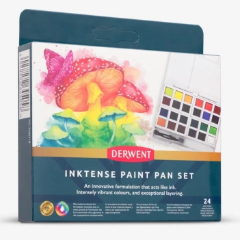 Caja 24 medios godet acuarela Inktense Derwent