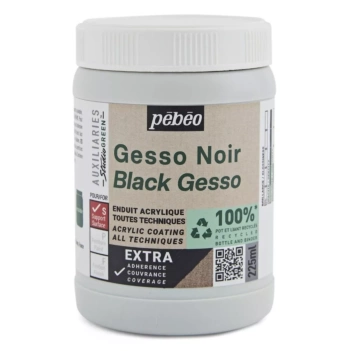 Acrylique Gesso Studio Noir Pébéo 500ml