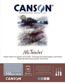 Bloco Mi Teintes para Pastel Tons Frios Canson 24x32cm 160g/m²