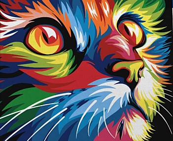 Alex Bog Cat Eye Paint By Number Kit 40x50cm