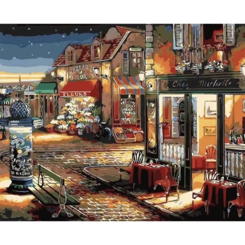 Paint By Numbers Kit Rue Du Lepic Paris Alex Bog 40x50cm