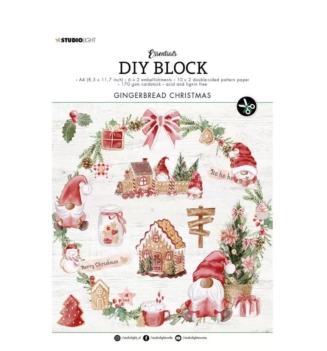 Studio Light Paper Pad Gingerbread Christmas 21x29cm