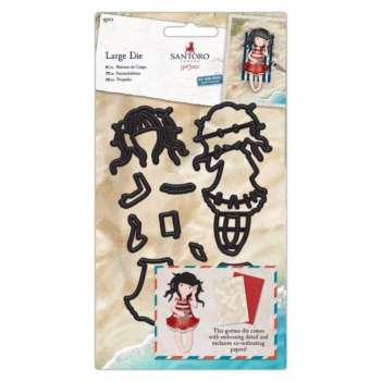 Troquel + Embossing Summer Days Gorjuss compatible con Sizzix