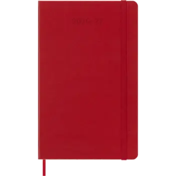 Agenda Classic 2026/2027 semanal rojo escarlata tapa blanda Moleskine 13x21cm
