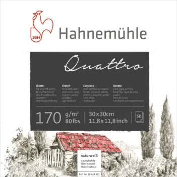 Bloc grano semigrueso boceto Quattro Hahnemühle 170gr/m2