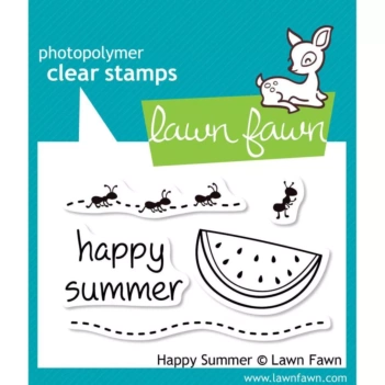 Lawn Fawn Clear Stamp, Happy Summer