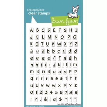 Lawn Fawn Transparante Stempel Alfabet Harold's ABC