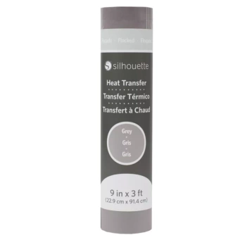 Silhouette Flocked Gray Fabric Heat Transfer Material