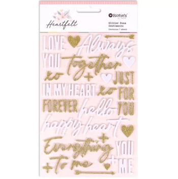 Foam stickers glitter Sentimientos Heartfelt Rosie's Studio