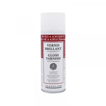 Sennelier Glans Vernis met UV Bescherming in Sprayvorm 400ml