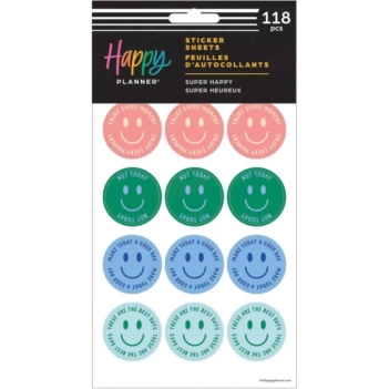 Set 5 hojas Stickers Decades 70s Happy Planner