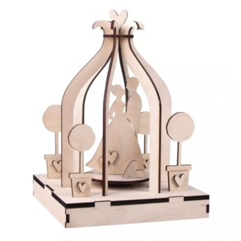 Rayher 3D houten bouwpakket Mr & Mrs