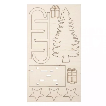 Kit traîneau en bois 3D Winterdream Rayher