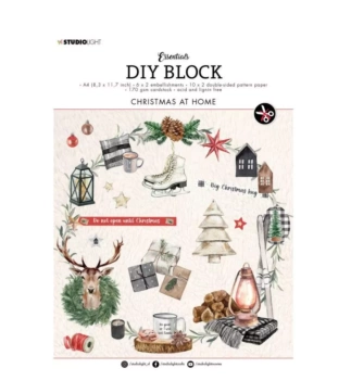 Studio Light Paper Pad Christmas at Home 21x29cm