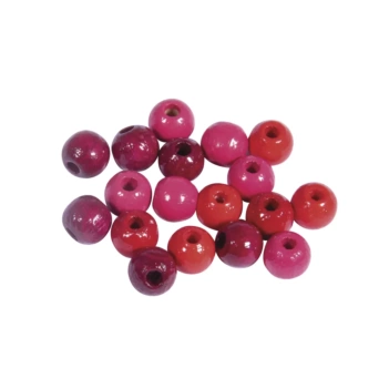 Cuentas de madera Rojo Rayher 6mm

