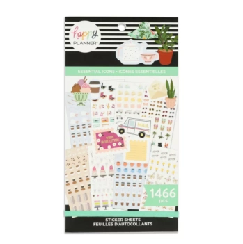 Super Pack Stickers Essential Icons Happy Planner