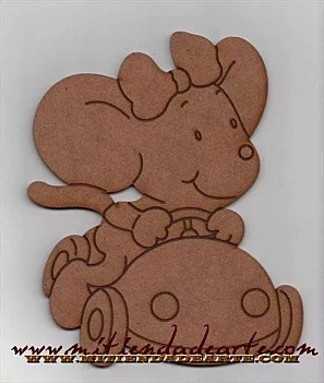 MDF Silhouette - IFLR051 Mousey in car 2