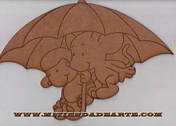 MDF Silhouette - IFLR055 Umbrella rat