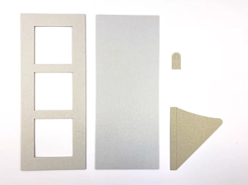 SUPER DEAL **40%** Rectangular cardboard frame with 3 windows