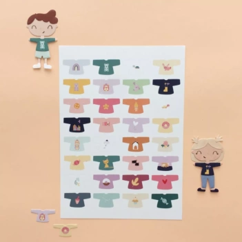 Troquelables Camiseta Larga Noa Colección Infinita Iriri Estudio