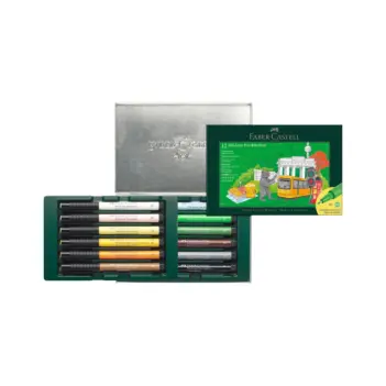 Set 12 Rotuladores Berlín Pitt Artist Pen Faber-Castell