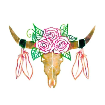 SUPER ANGEBOT **40%** Cricut Maker/Erkunden Sie Designs zum Aufbügeln Rose Bull Head 21x30cm